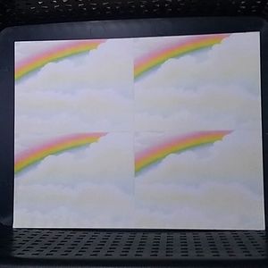 🆕pastel rainbow blank postcards